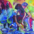 Novo dia, esperança revitalizada, 2013. Mixed media, 120 x 100 cm. (Image courtesy of the artist).