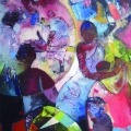 The seach of water / A busca do líquido precioso, 2014. Oil on canvas, 80 x 100 cm. (Image courtesy of the artist).
