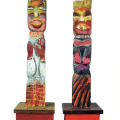 Man and Woman of Masiphumelele,1994. Polychromed wood. 65 cm height. (Photo: S Hundt)
