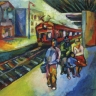 Kapteinsklip Station, 1987. Oil on board, 43.5 x 34.5 cm. (Photo: S Hundt)