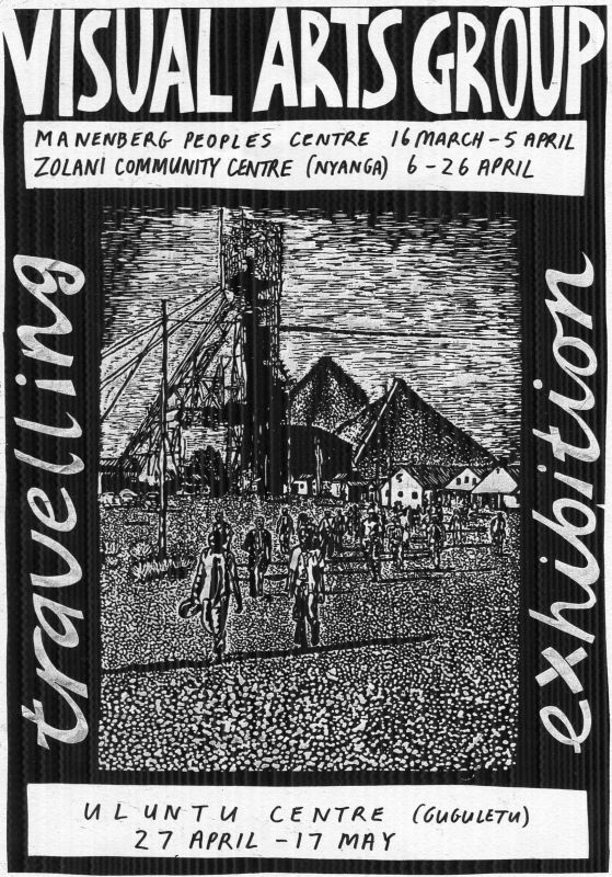 Visual Arts Group Exhibition invite, Mannenberg, Nyanga and Guguletu