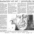 Krisen Pather, Clenched-Fist Art Out - Perestroika In!. March 1991
