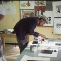 Sophie Peters and Mandlenkosi Mnyakanyama, Visual Arts Group workshop, Zolani Centre, Nyanga East, 1992 (photo: MP)