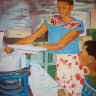 Preparing for Supper, 2010. Oil on canvas, 140 x 120 cm. (Image courtesy of the artist).