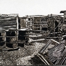 Loneliness of the Shacks, 1993. Linocut. 29.6 x 21.4 cm. (Image courtesy of the artist).