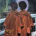 Wonder Buhle, UmlahlaNkosi (A Buffalo Thorn), 2023, Painting. Image courtesy of the Artist.