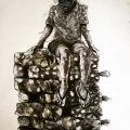 BlackTax vs Dreams, 2017. Mixed media on paper, 150x128cm. (Image courtesy of the artist)