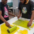 Muzi Ndlela and Sbu Mvelase, CVA, 2025, photo by John Robinson.