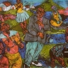 Waiting for a Lunchbreak, 2005. Chalkpastel on paper (Photo courtesy of the Association for Visual Art Gallery).