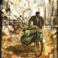 On the way, 2004. Mixed media on canvas. 65 x 125cm (Photo courtesy of the artist)