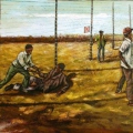 Cross Border, 2010. Mixed media on canvas. 110 x 80 cm (Photo courtesy of the artist)