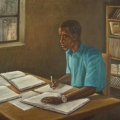 No Time to Waste, 2007. Mixed media on canvas. 50 x 70 cm (Photo courtesy of the artist)
