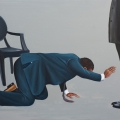 Scapegoat, 2016. Oil on Canvas. 140 x 100cm (Photo courtesy EBONY/CURATED)