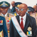 The Movement, 2016. Oil on canvas. 150cm x 85cm (Photo courtesy of EBONY/CURATED)