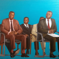 B.E.E Space, 2013. Oil on Canvas. 105 x 160cm. (Photo courtesy of the artist)
