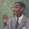 Lumumba, 2011. Oil on board. 18 x 18cm (Photo courtesy of the artist)