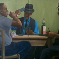 Ace (Dyptich). 2013. Oil on canvas. (Photo courtesy of the artist)