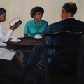 Café, 2013. Oil on canvas. 90 x 100cm (Photo courtesy of the artist)