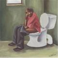 Quiet moment, 2008. Oil on board. 18 x 18cm (Photo courtesy of the artist)